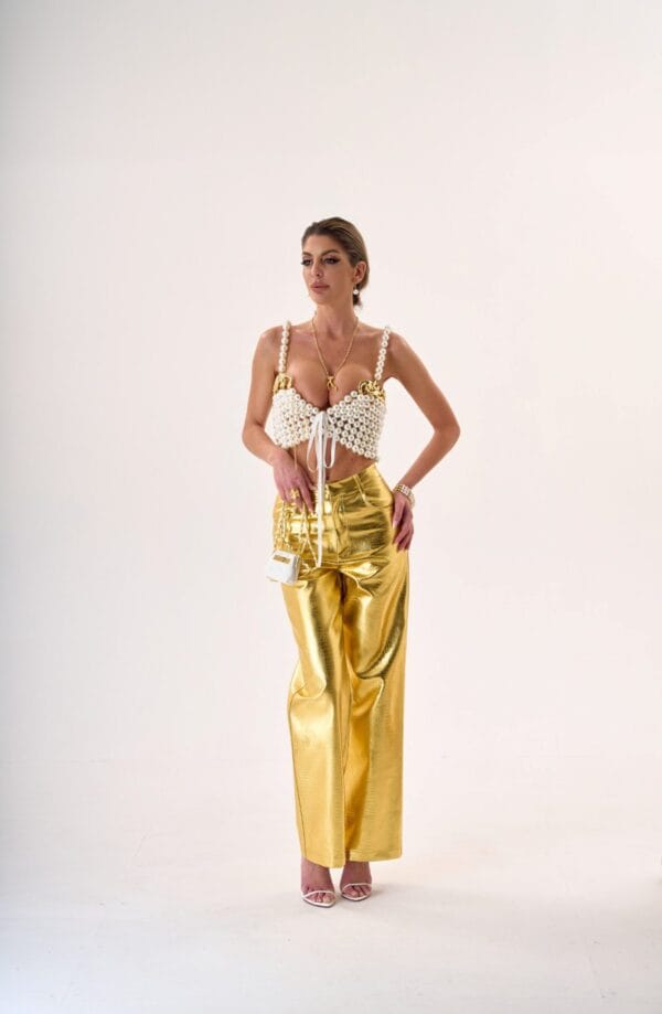 Pantalones Brillo y Elegancia en Dos Tonos Exclusivos - Imagen 2