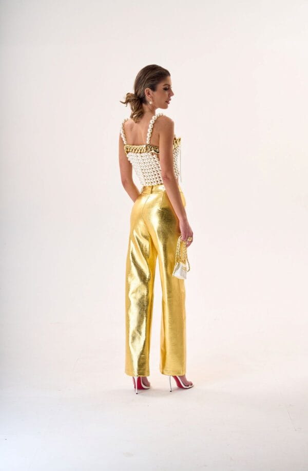 Pantalones Brillo y Elegancia en Dos Tonos Exclusivos - Imagen 3
