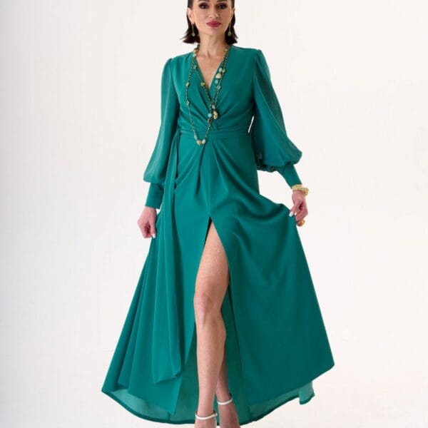 Vestido De Mar | Elegante Vestido de Noche Turquesa | LUISON