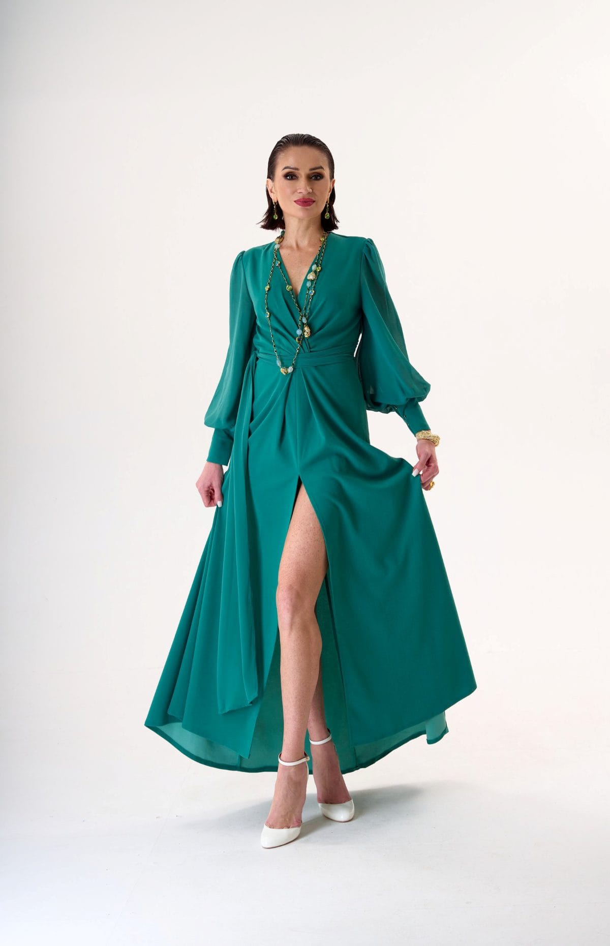 Vestido De Mar | Elegante Vestido de Noche Turquesa | LUISON
