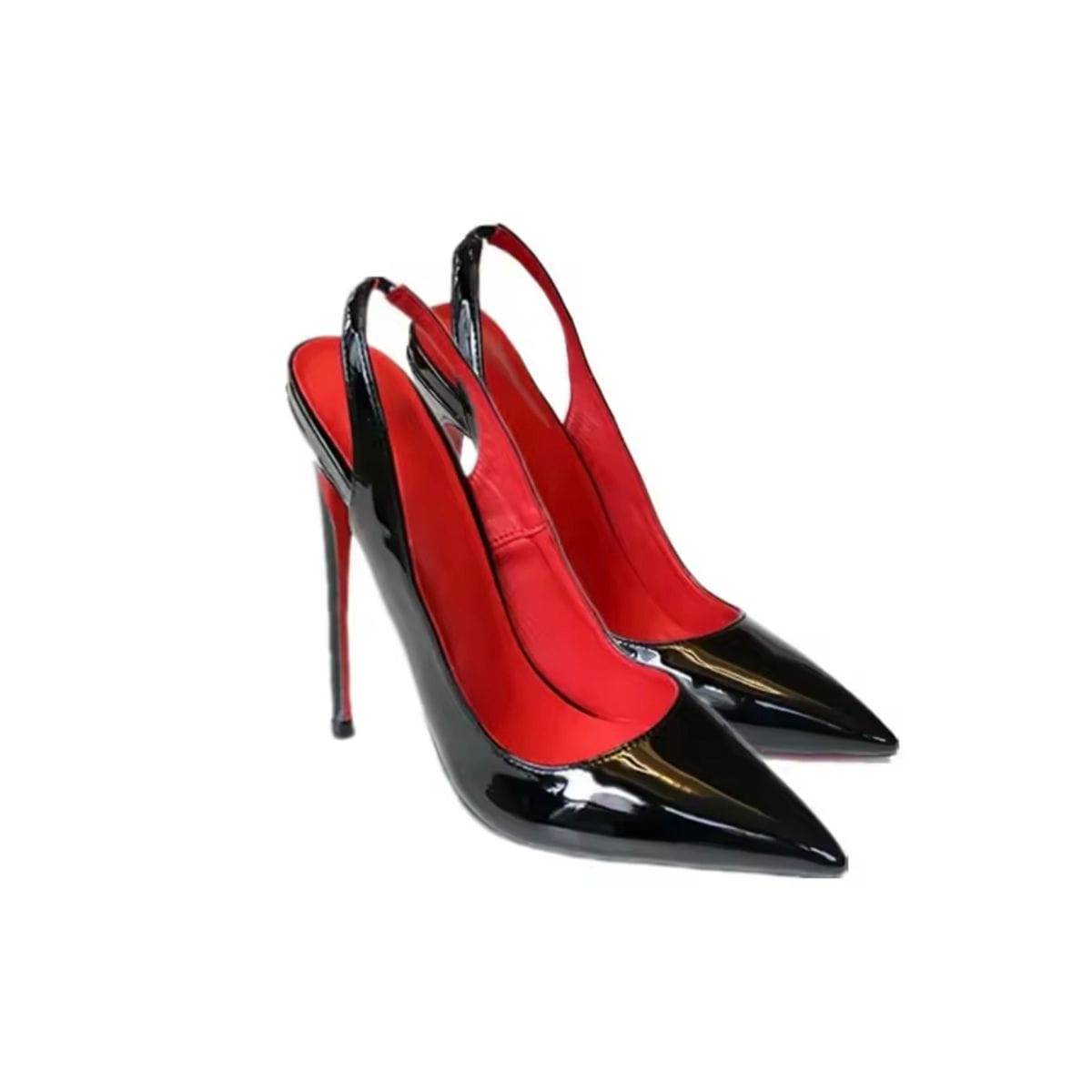Tacones Negros Ultraaltos con Interior Rojo | LUISON