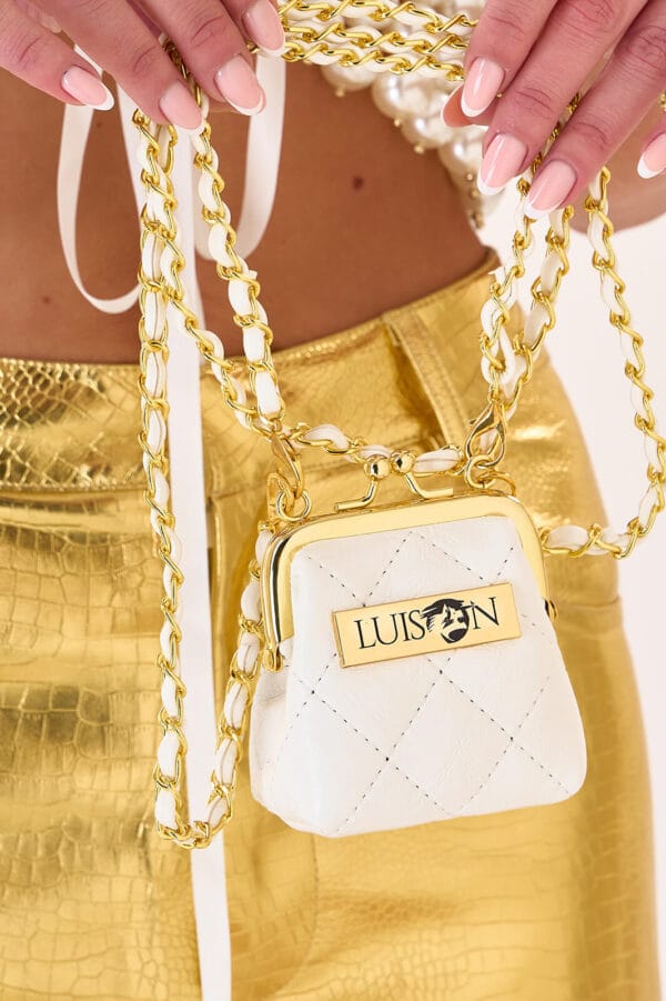 Bolso cruzado de lujo con cadena