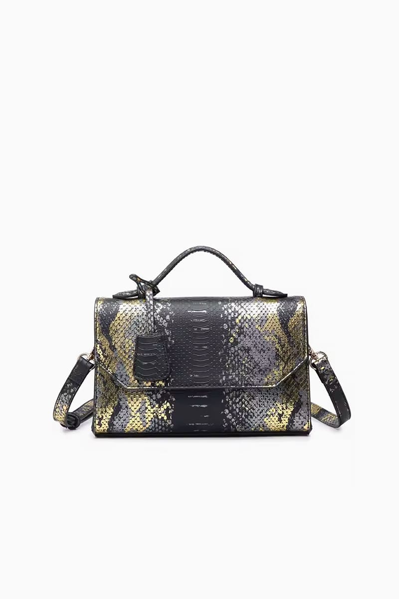 Bolso Cocodrilo Dorado