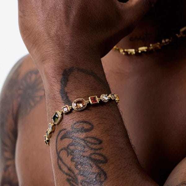 Brazalete Diamond Colors Gold