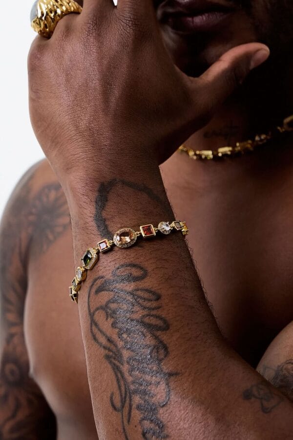 Brazalete Diamond Colors Gold
