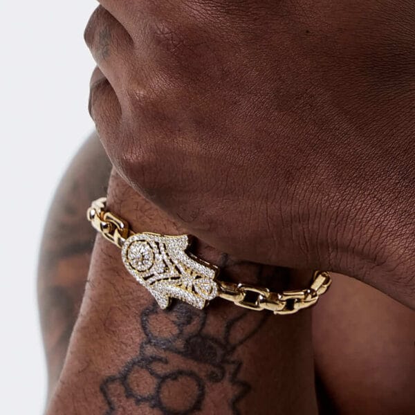 Brazalete Mano de Fátima Gold