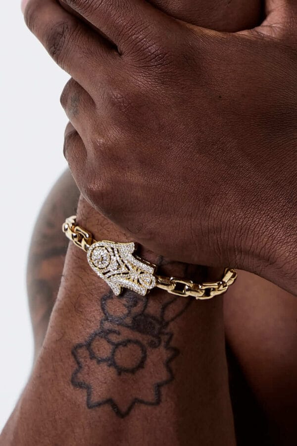 Brazalete Mano de Fátima Gold