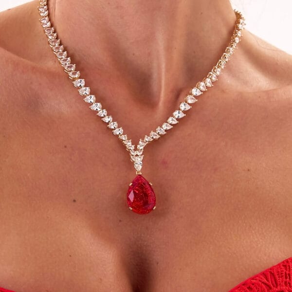 Gargantilla Diamond Red