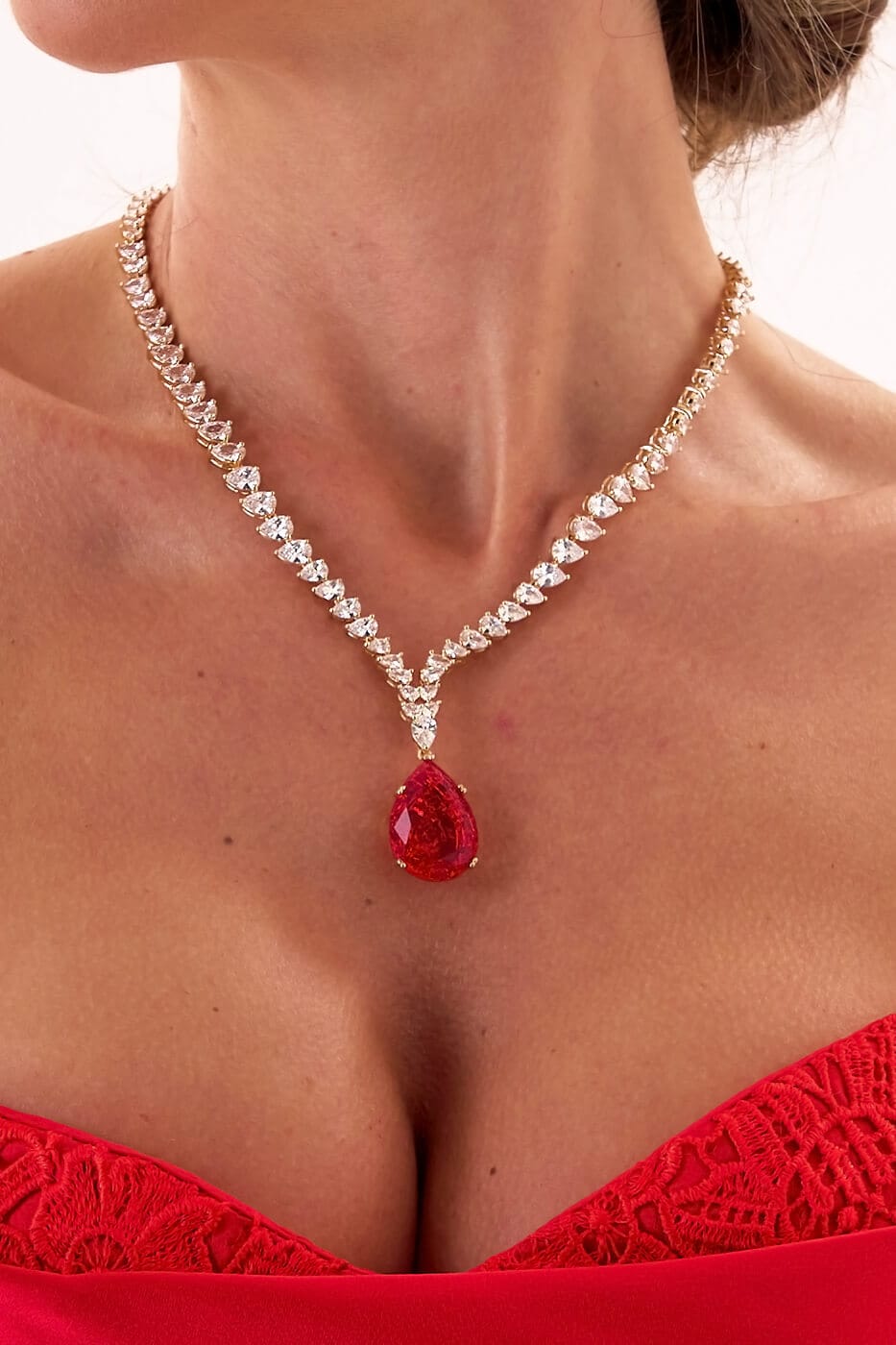 Gargantilla Diamond Red