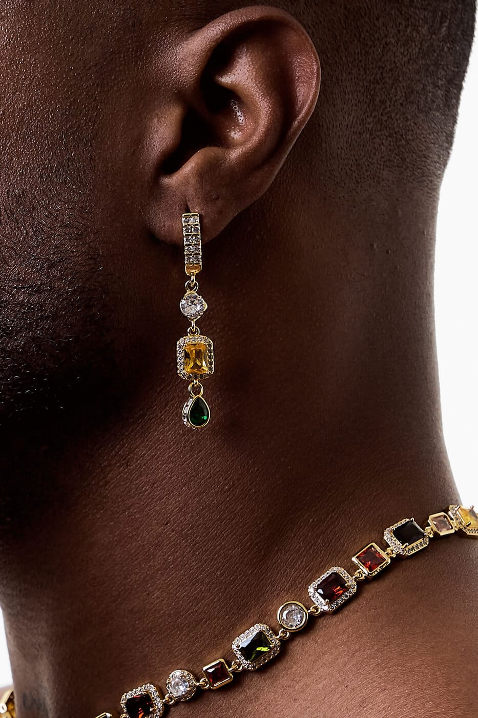 Pendientes Diamond Colors Gold