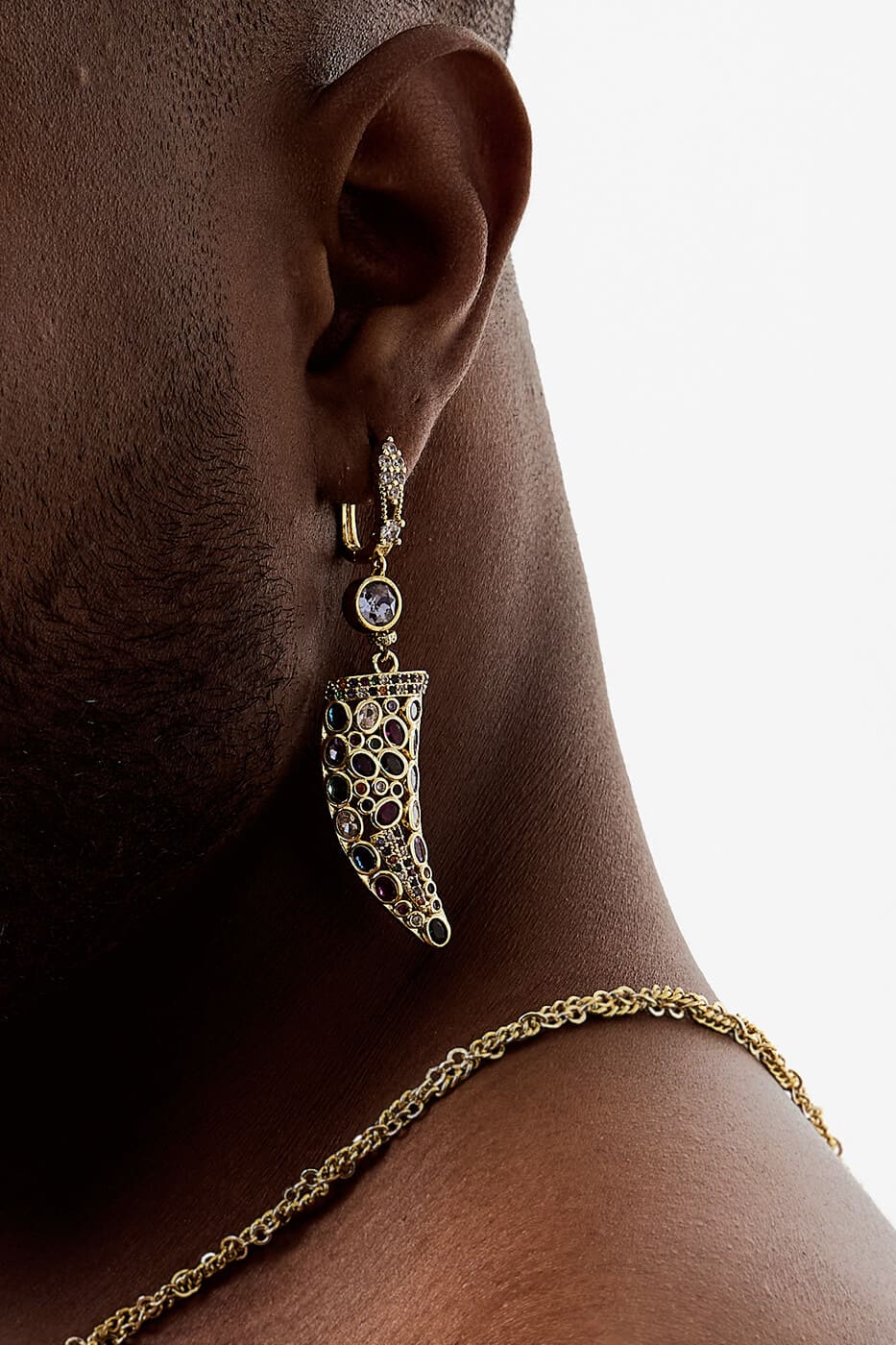 Pendientes Murano Swarovski Gold