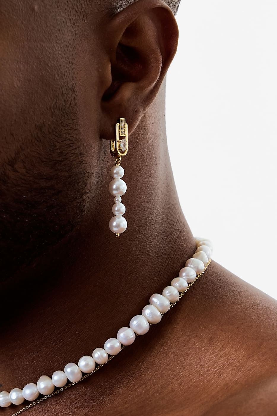 Pendientes Pearl Gold
