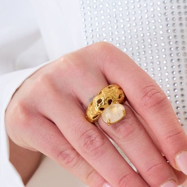 Anillo Cuarzo Gold