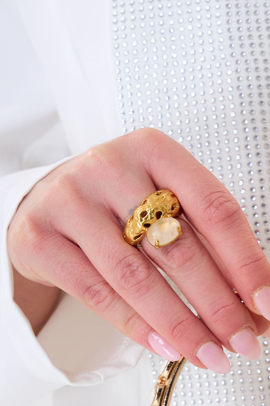 Anillo Cuarzo Gold