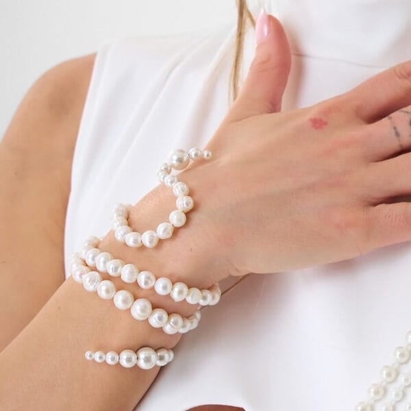 Brazalete Serpiente Blanca