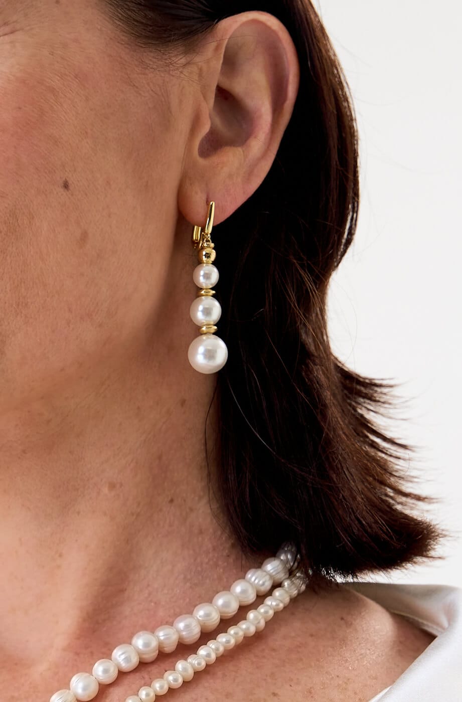 Pendientes de Perlas Gold