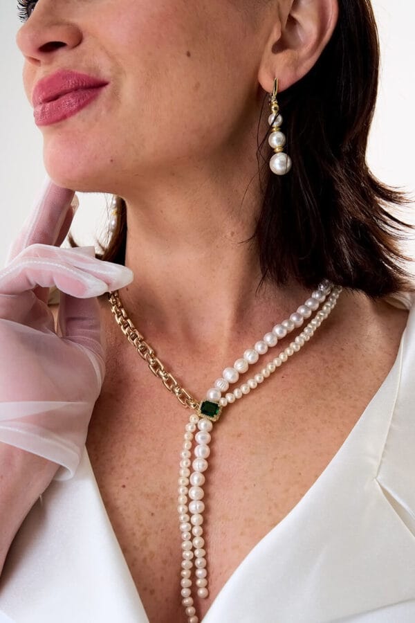Pendientes de Perlas Gold - Imagen 2