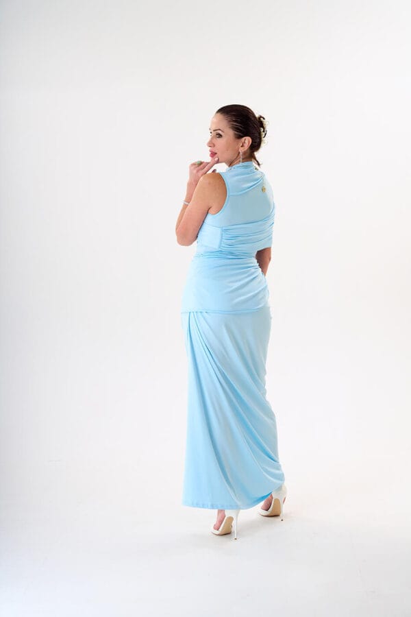 Vestido Largo Sol Celeste 2 - Imagen 2