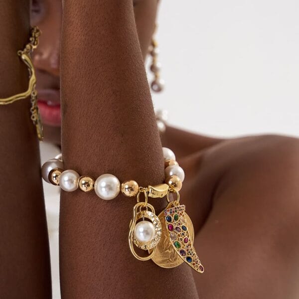 Brazalete Círculo Marino Gold