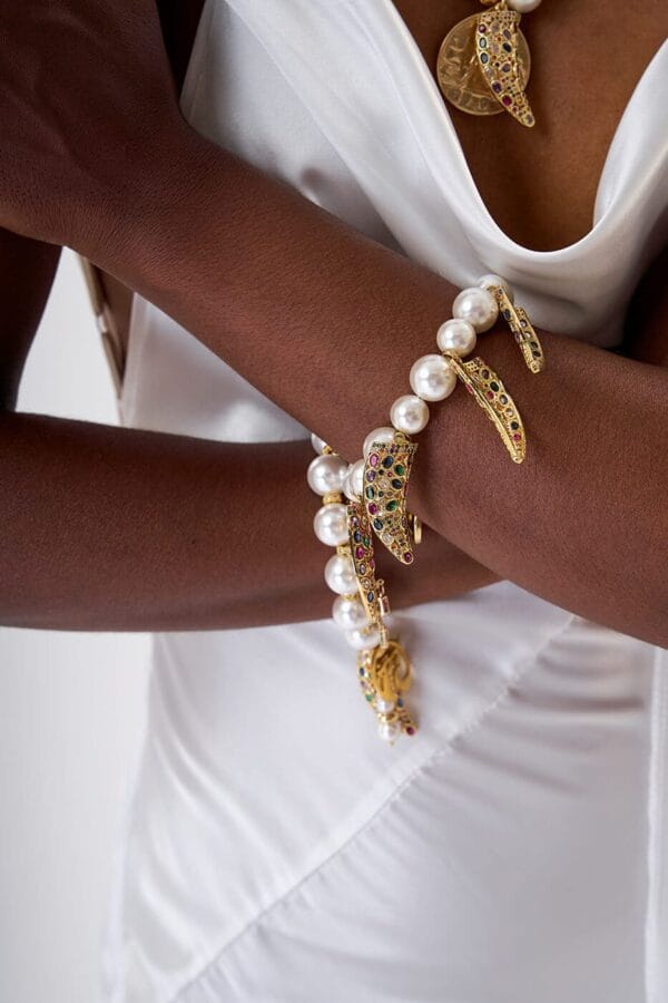 Brazalete Estrella Marina Murano Gold - Imagen 2