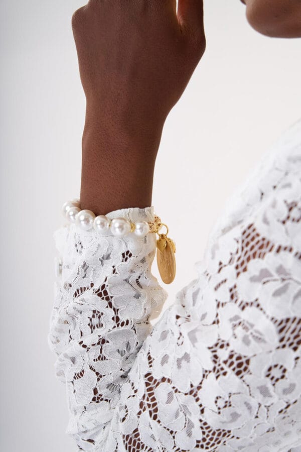 Brazalete Medallón de Perlas - Imagen 3