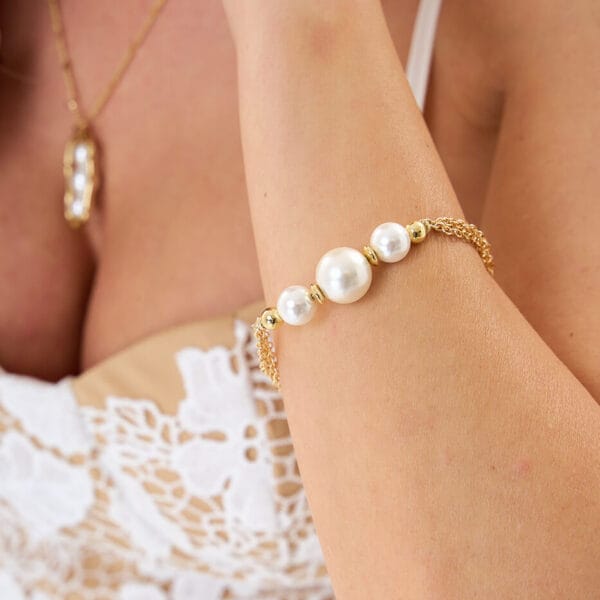 Brazalete Pearls Gold