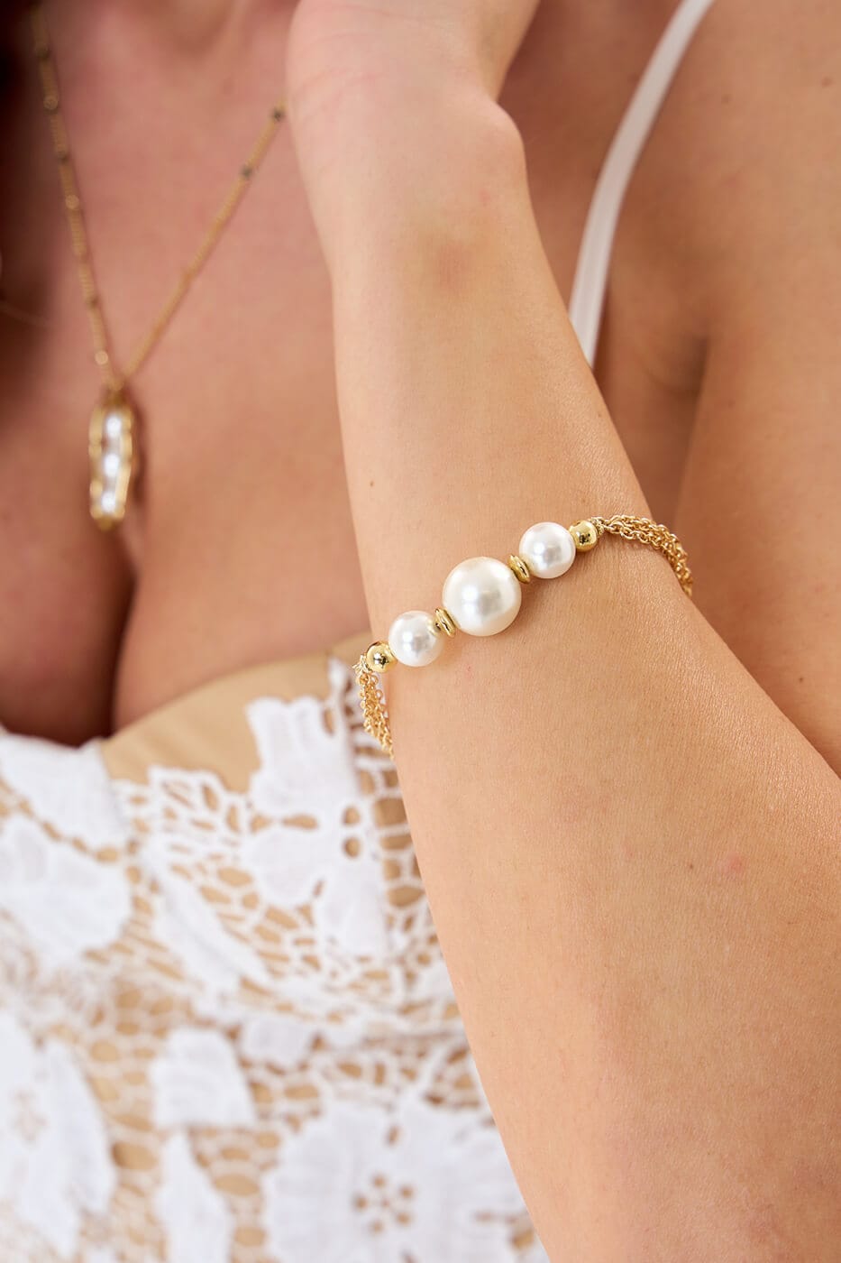 Brazalete Pearls Gold
