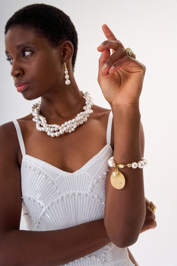 Gargantilla Trinidad Pearls Gold - Imagen 5