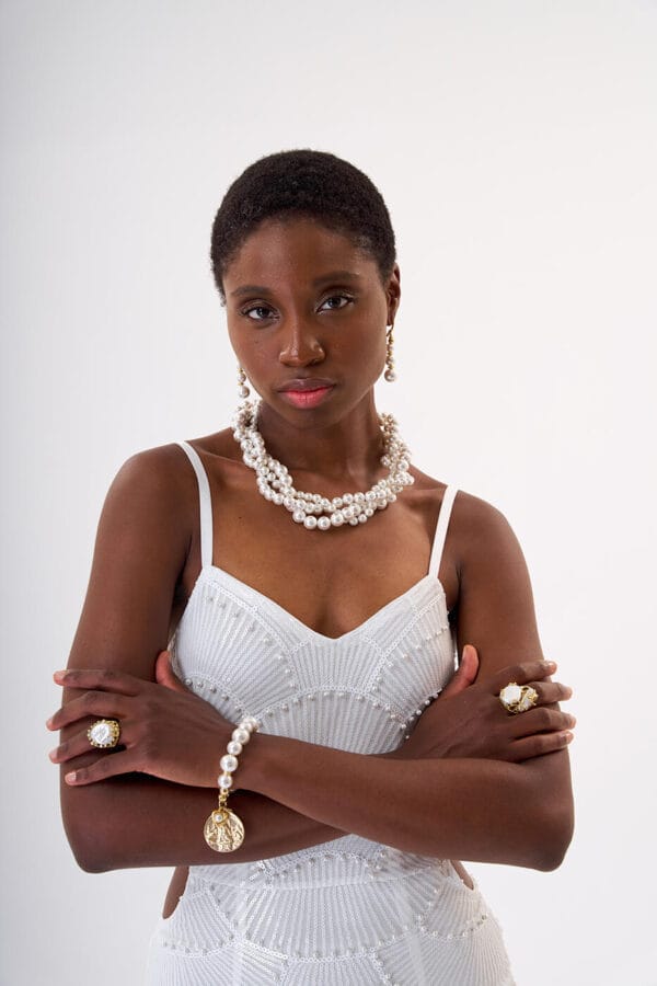 Gargantilla Trinidad Pearls Gold - Imagen 3