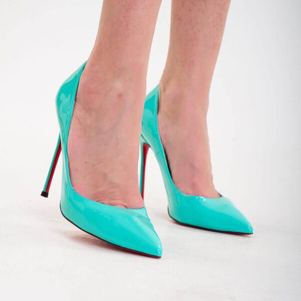 Tacones Azul Del Mar