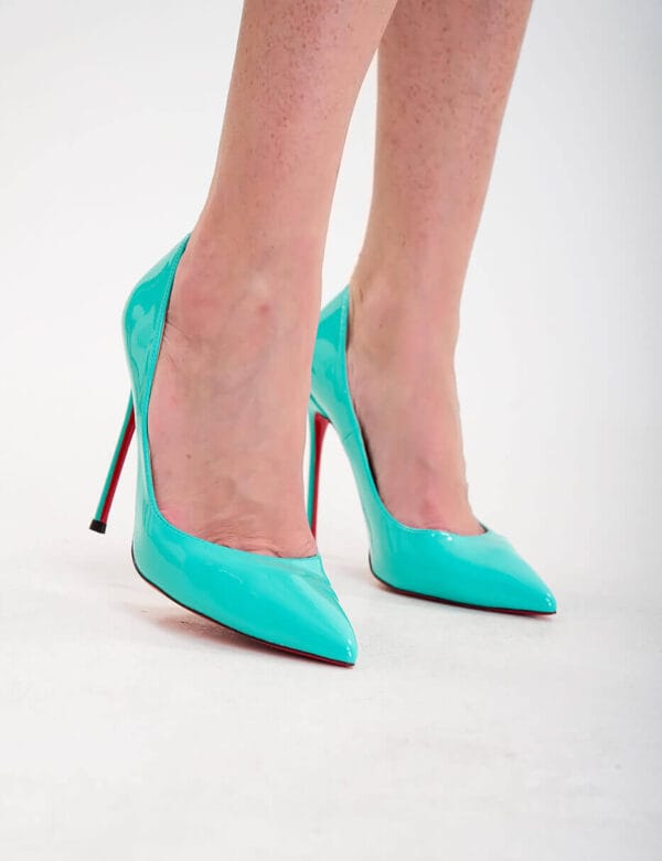 Tacones Azul Del Mar