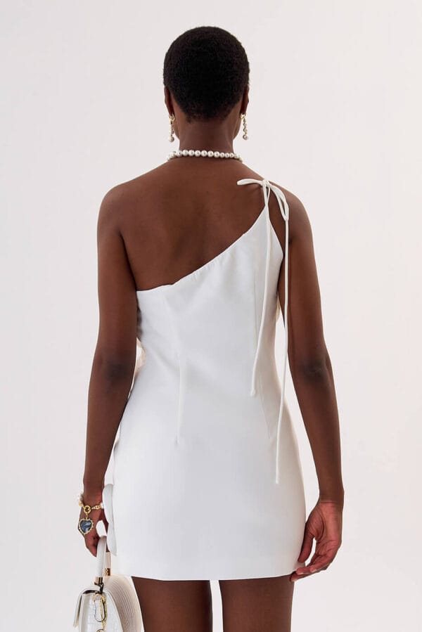 Vestido Flor Blanco - Imagen 4