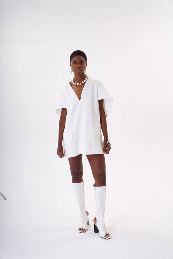Vestido Mariposa Blanca - Imagen 3