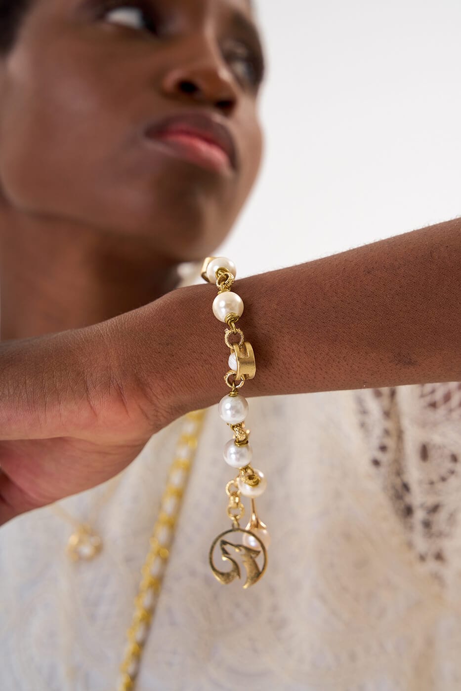Brazalete Pearls Gold