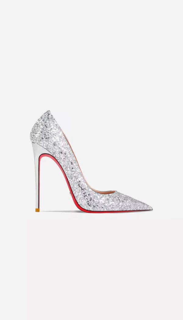 Tacones Helena Plateado Purpurina