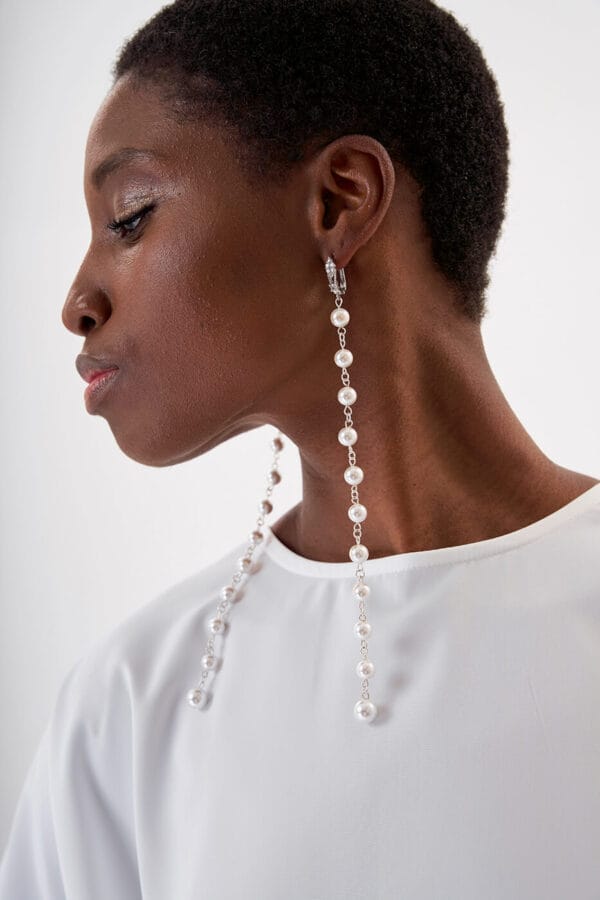 Pendientes Pearls Silver
