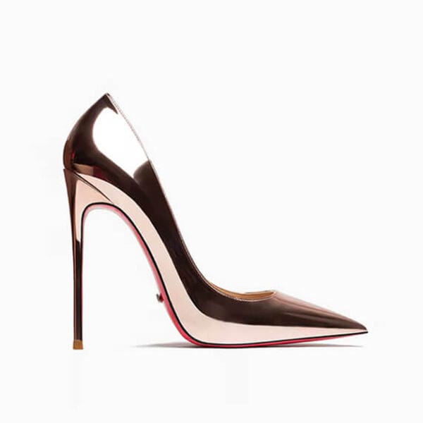 Tacones Helena Oro Rojo
